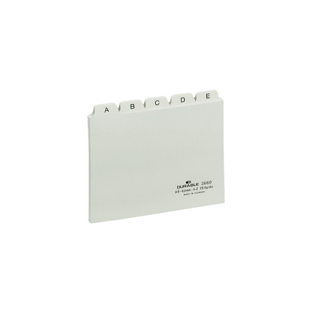 Produktbild för DURABLE - avdelare - 25 (5 x 5) delar - blå
