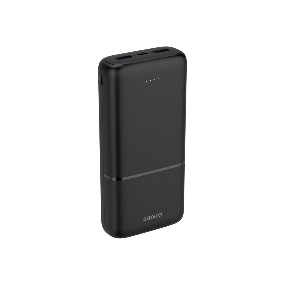 Produktbild för DELTACO PB-C1008 power bank - Li-pol - 2 x USB, USB-C - 20 Watt