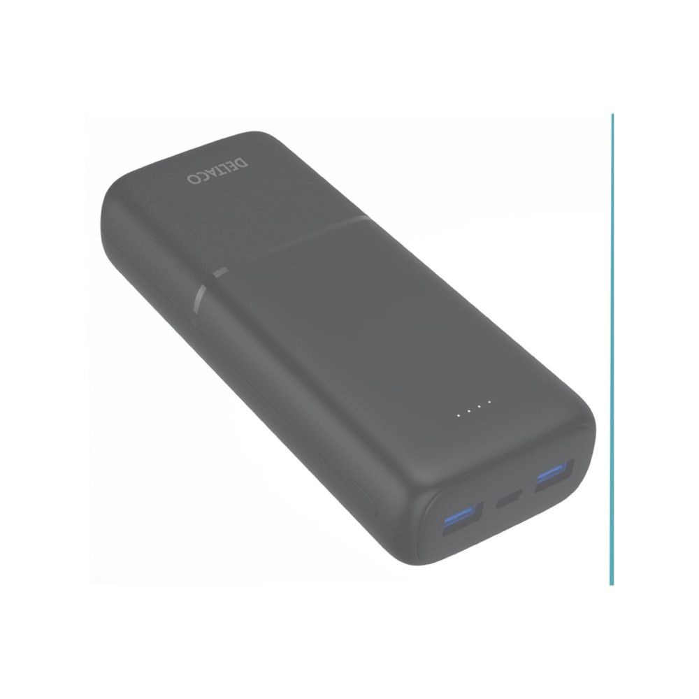 Produktbild för DELTACO PB-C1008 power bank - Li-pol - 2 x USB, USB-C - 20 Watt