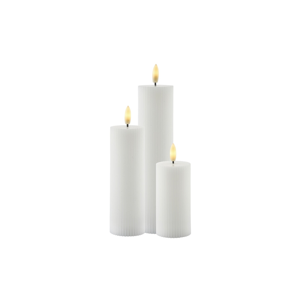 Produktbild för Sirius Smilla laddningsbart blockljus-set Ø 5 cm