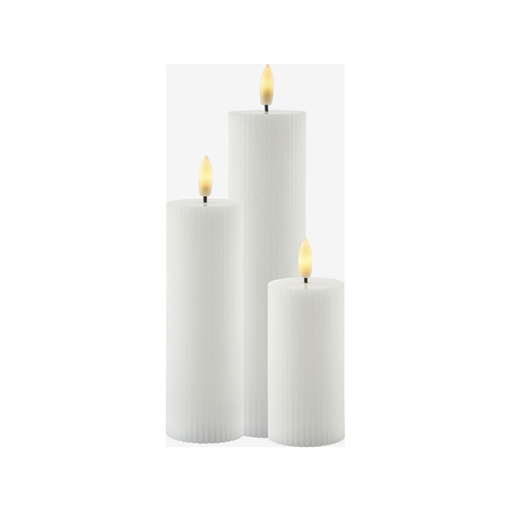 Produktbild för Sirius Smilla laddningsbart blockljus-set Ø 5 cm