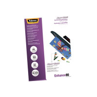 Produktbild för Fellowes Laminating Pouches SuperQuick Enhance 80 micron - 100-pack - glättat - A4 - lamineringsfickor