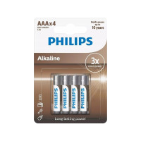 Produktbild för Philips LR03A4B/10, Engångsbatteri, AAA, alkaliskt, 1,5 V, 4...