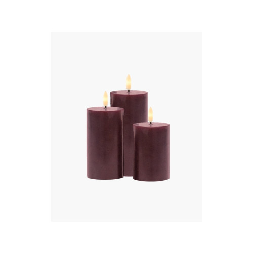 Sirius Home Sirius Sille uppladdningsbara blockljus Bordeaux