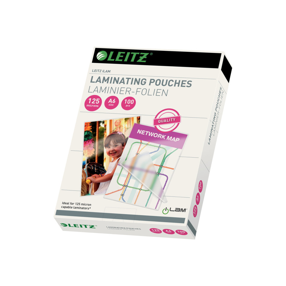 Produktbild för Leitz - 100 - A6 - lamineringsfickor