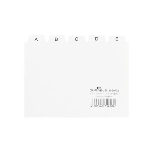 Durable DURABLE - avdelare - 25 (5 x 5) delar - vit