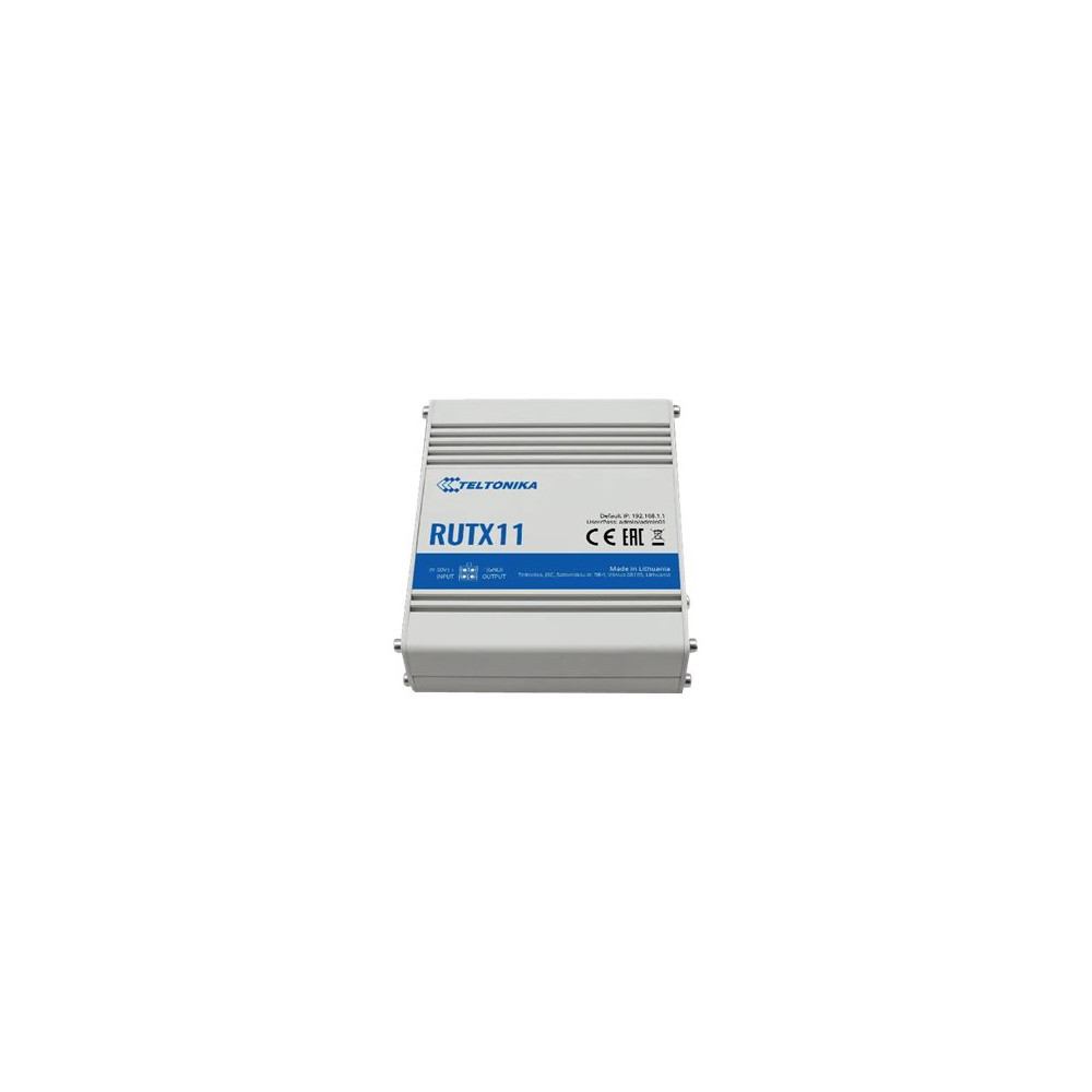 Produktbild för Teltonika RUTX11 - trådlös router - WWAN - Bluetooth, Wi-Fi 5 - DIN-skenmonterbar