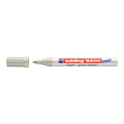 edding edding 8200 grout - markering - silvergrå