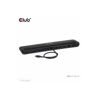 Produktbild för Club 3D - dockningsstation - USB-C - 2 x HDMI, DP - 1GbE