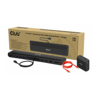 Produktbild för Club 3D - dockningsstation - USB-C - 2 x HDMI, DP - 1GbE