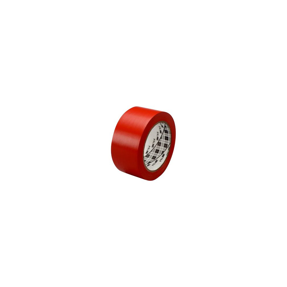 Produktbild för 3M 764i markeringstejp - 50 mm x 33 m - röd