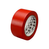 Produktbild för 3M 764i markeringstejp - 50 mm x 33 m - röd