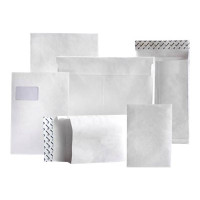 Produktbild för BONG DuPont Tyvek - postsäck - International C4 (229 x 324 mm) - öppen ände - smooth white - paket med 100
