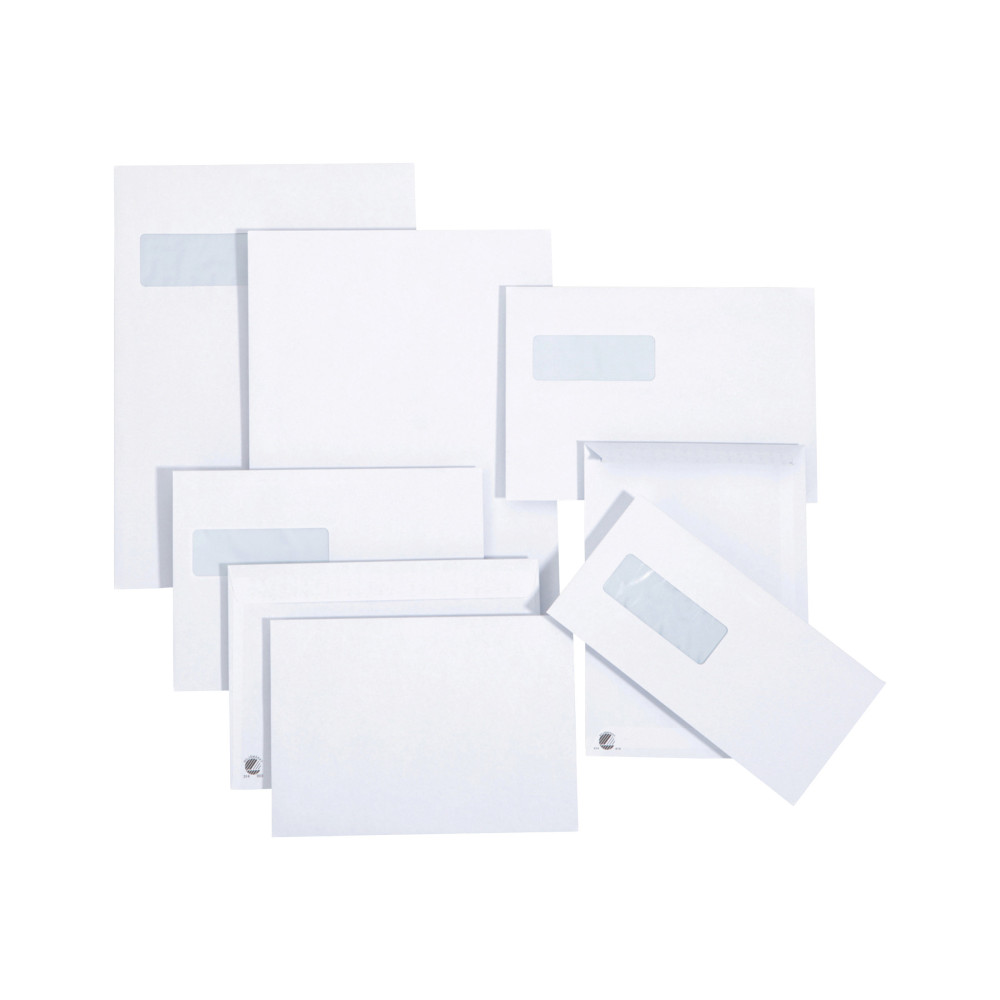 Produktbild för BONG Mailman - kuvert - International C5 (162 x 229 mm) - öppen ände - vit - paket med 500