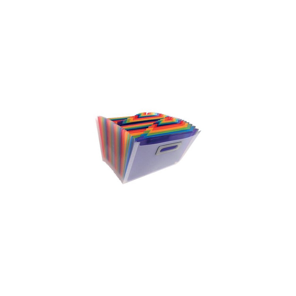 Produktbild för Exacompta Crystal - expanderar fil - för 330 x 235 mm - tabbad - kristall