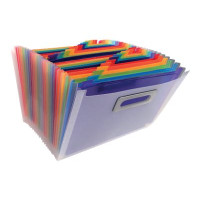 Produktbild för Exacompta Crystal - expanderar fil - för 330 x 235 mm - tabbad - kristall