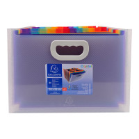 Produktbild för Exacompta Crystal - expanderar fil - för 330 x 235 mm - tabbad - kristall