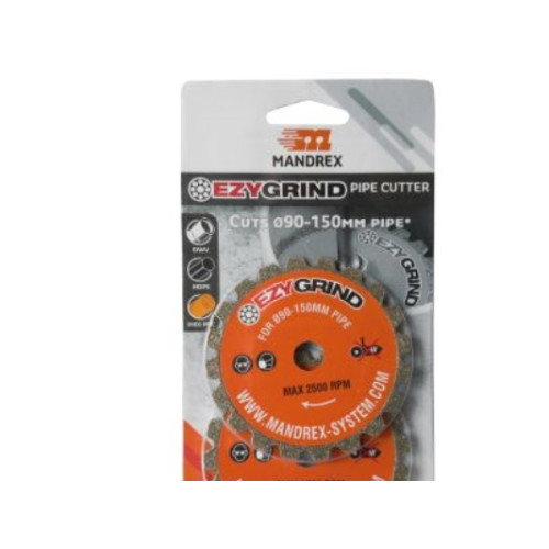 MANDREX Mandrex EzyGrind skärskiva för rörskärare Ø90-150 mm — 2-pac...