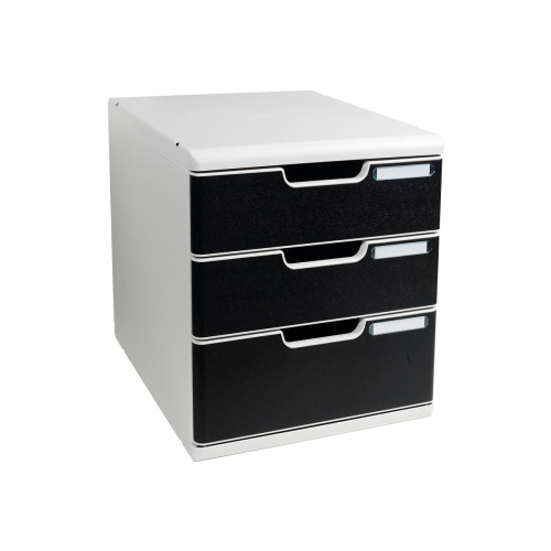 EXACOMPTA Exacompta MODULO Classic - lådskåp - för A4 Plus - svart