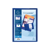 Produktbild för Exacompta Kreacover - 2-klaffars mapp - för A4 - blå