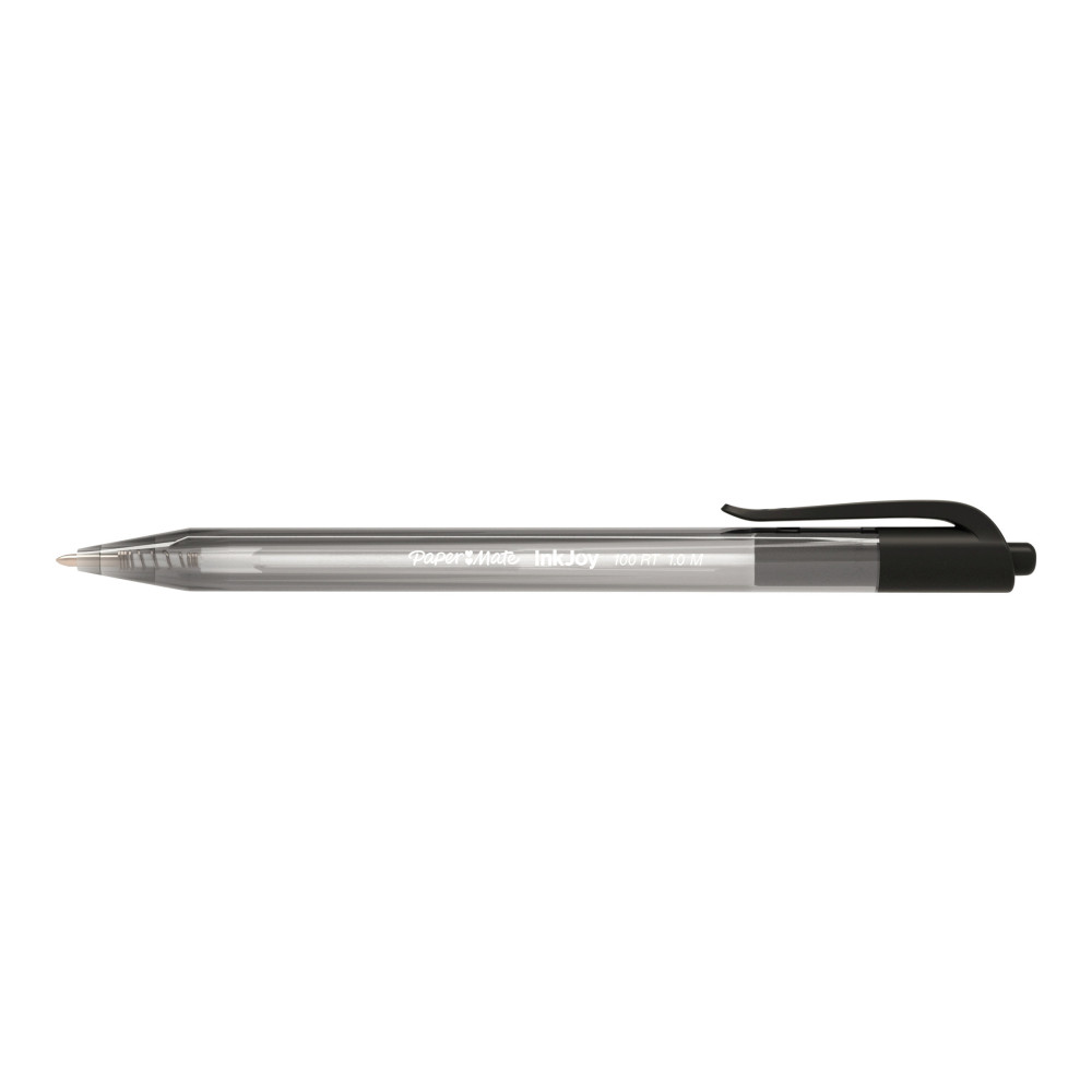 Produktbild för Paper Mate InkJoy 100 RT - kulspetspenna - svart (paket om 100)
