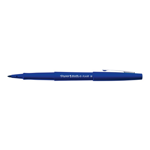 Papermate Paper Mate FLAIR ORIGINAL - fiberspetspenna - blå (paket om 12)