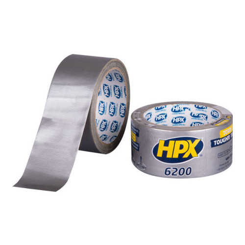 HPX HPX 6200 tygtejp - 48 mm x 25 m - silver (paket om 30)
