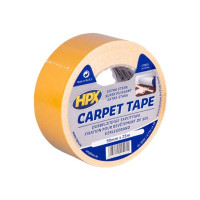 Produktbild för HPX CARPET tygtejp - 50 mm x 25 m - vit (paket om 24)