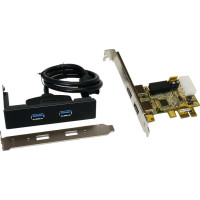 Produktbild för Exsys IO Controller Exsys PCIe 2 ext+1 int USB3.0 (EX-11072W...