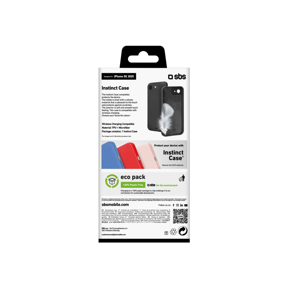 Produktbild för SBS TEINSTIPSE25K, Mobilskal, Apple, iPhone 16E, 15,4 cm (6....