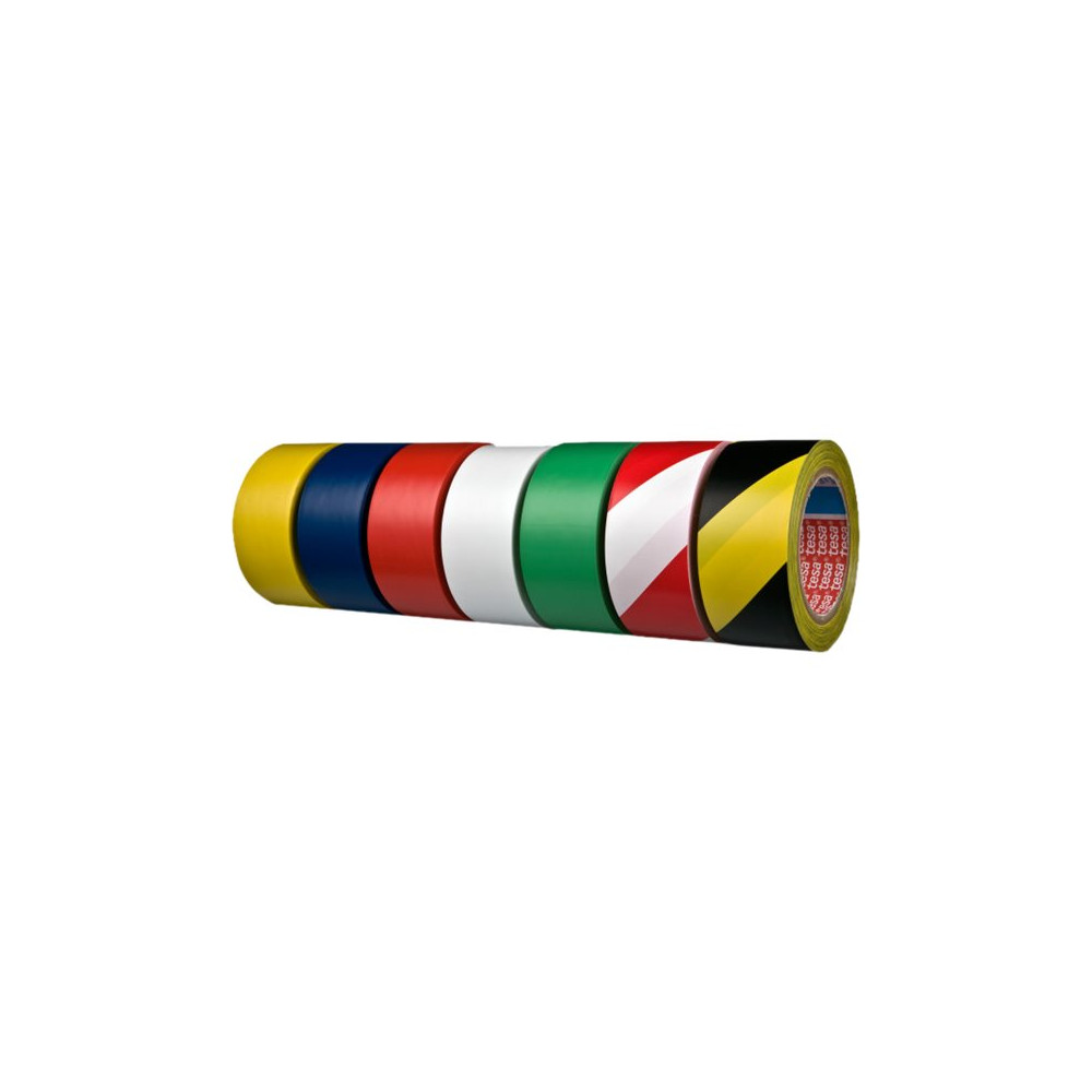 Produktbild för Tesaflex 60760 markeringstejp - 50 mm x 33 m - röd