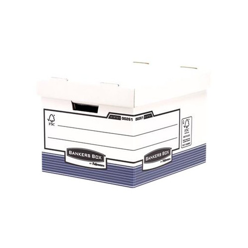 FELLOWES R-Kive Prima - förvaringsbox - för A4, Foolscap - vit