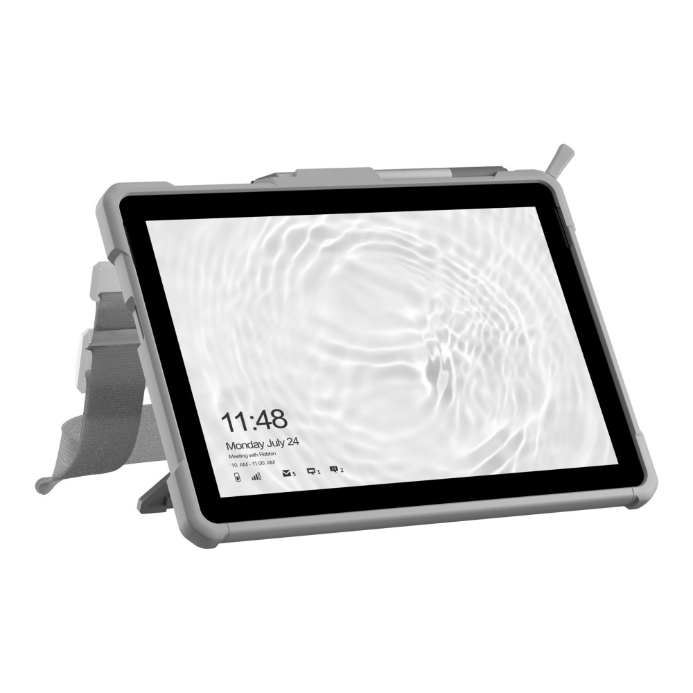 Produktbild för UAG Case for Surface Go 3/Go 2/Go [10.5-in] w/ HS & SS - Plasma White/Grey - baksidesskydd för surfplatta