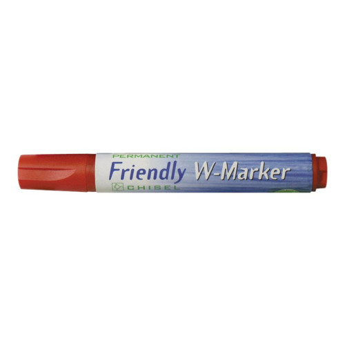 BALLOGRAF Ballograf Friendly W-Marker - markering - röd