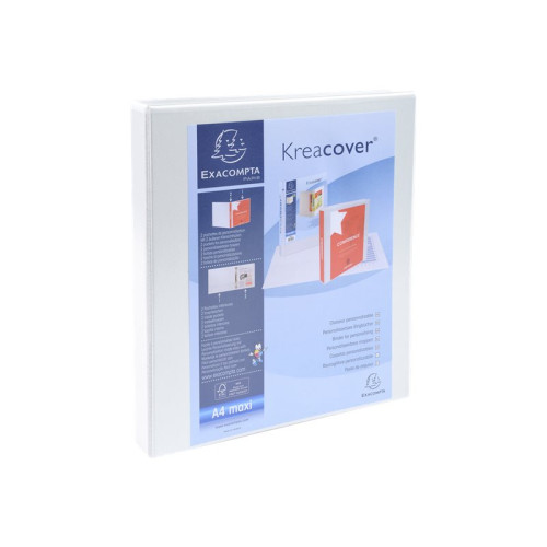 EXACOMPTA Exacompta Kreacover Personal - presentationsringpärm - för A4 Maxi - kapacitet: 140 ark - vit