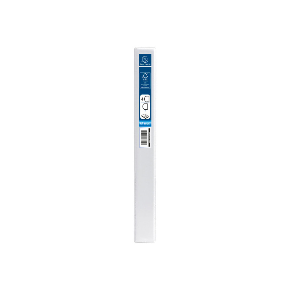 Produktbild för Exacompta - presentationsringpärm - för A4 Maxi, 242 x 297 mm - vit