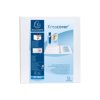 Produktbild för Exacompta - presentationsringpärm - för A4 Maxi, 242 x 297 mm - vit
