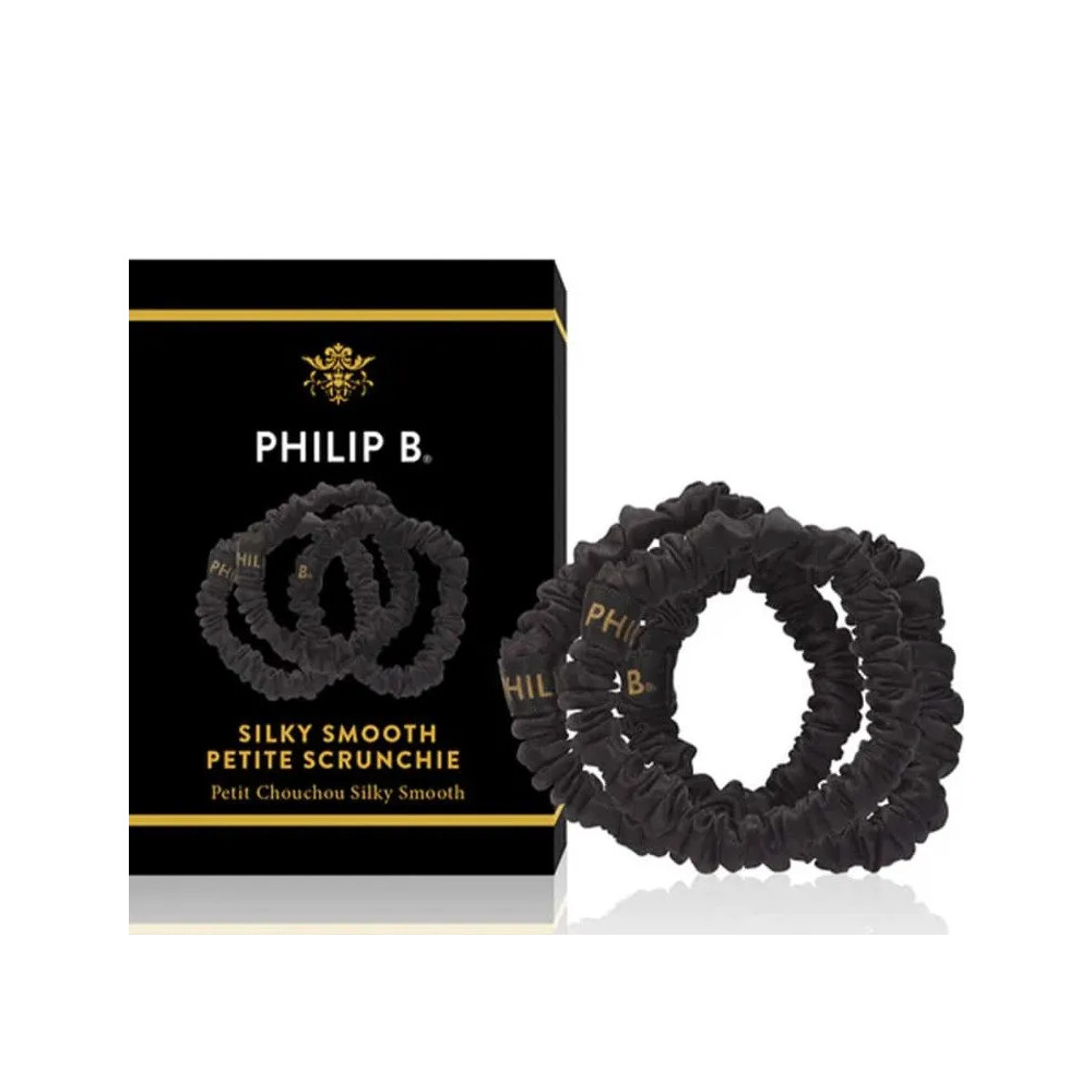 Produktbild för Philip B - Petite Black Scrunchie 3p