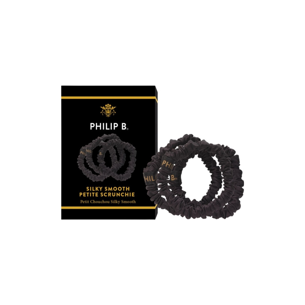 Produktbild för Philip B - Petite Black Scrunchie 3p