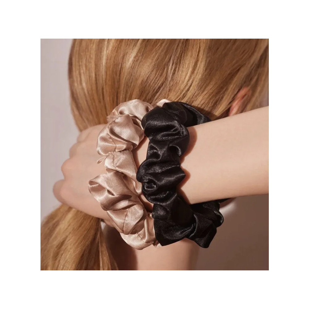 Produktbild för Philip B - Klassisk champagne-scrunchie