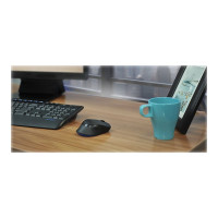 Produktbild för Logitech Wireless Combo MK345 - sats med tangentbord och mus - USA, internationellt - svart, blå Inmatningsenhet
