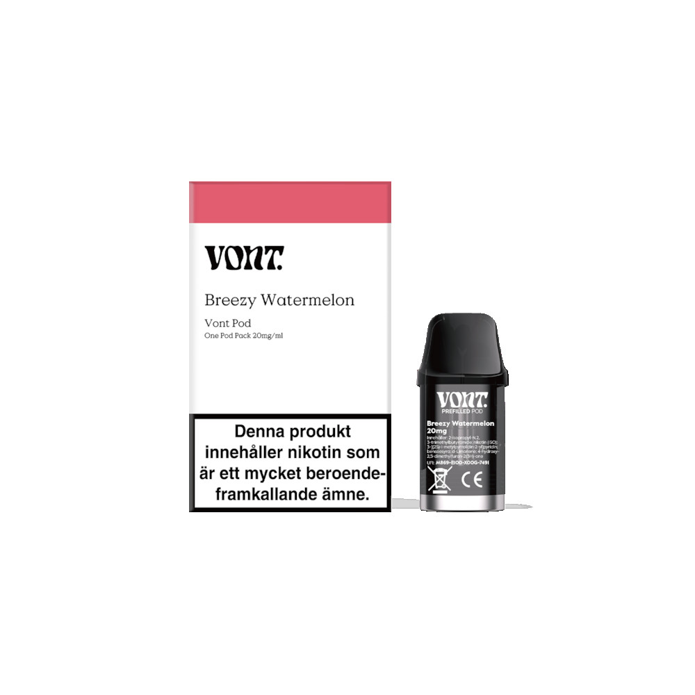 Produktbild för Vont 1-Pod Pack - Breezy Watermelon 20mg