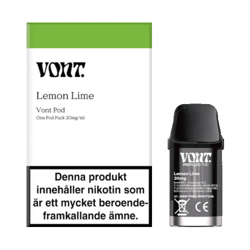 Vont Vont 1-Pod Pack - Lemon Lime 20mg