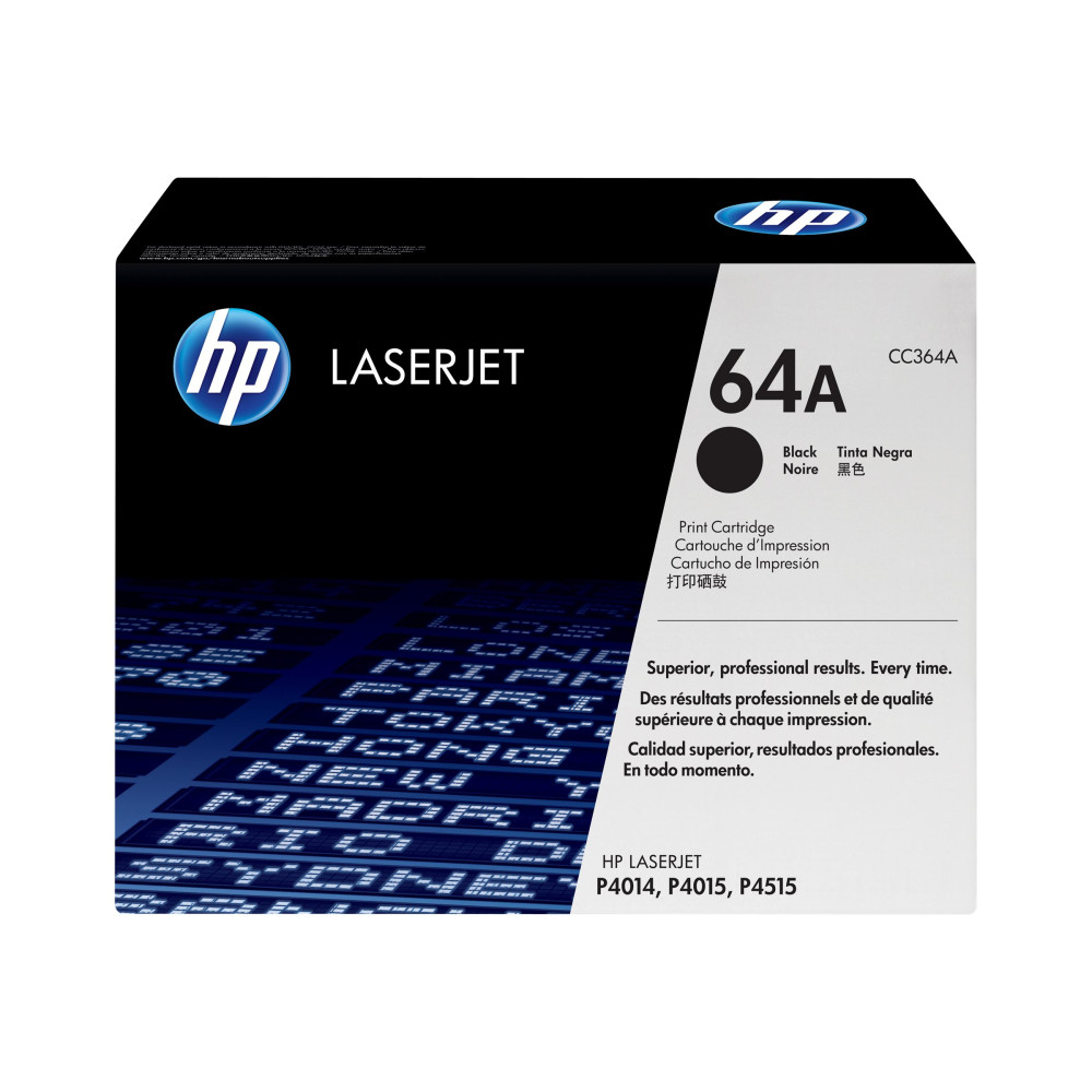 Produktbild för HP 64A - svart - original - LaserJet - tonerkassett (CC364A)
