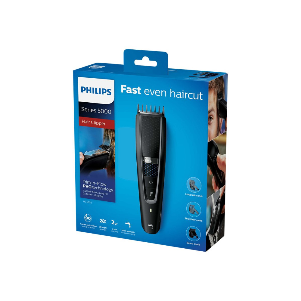 Produktbild för Philips HAIRCLIPPER Series 5000 HC5632 - hårtrimmare