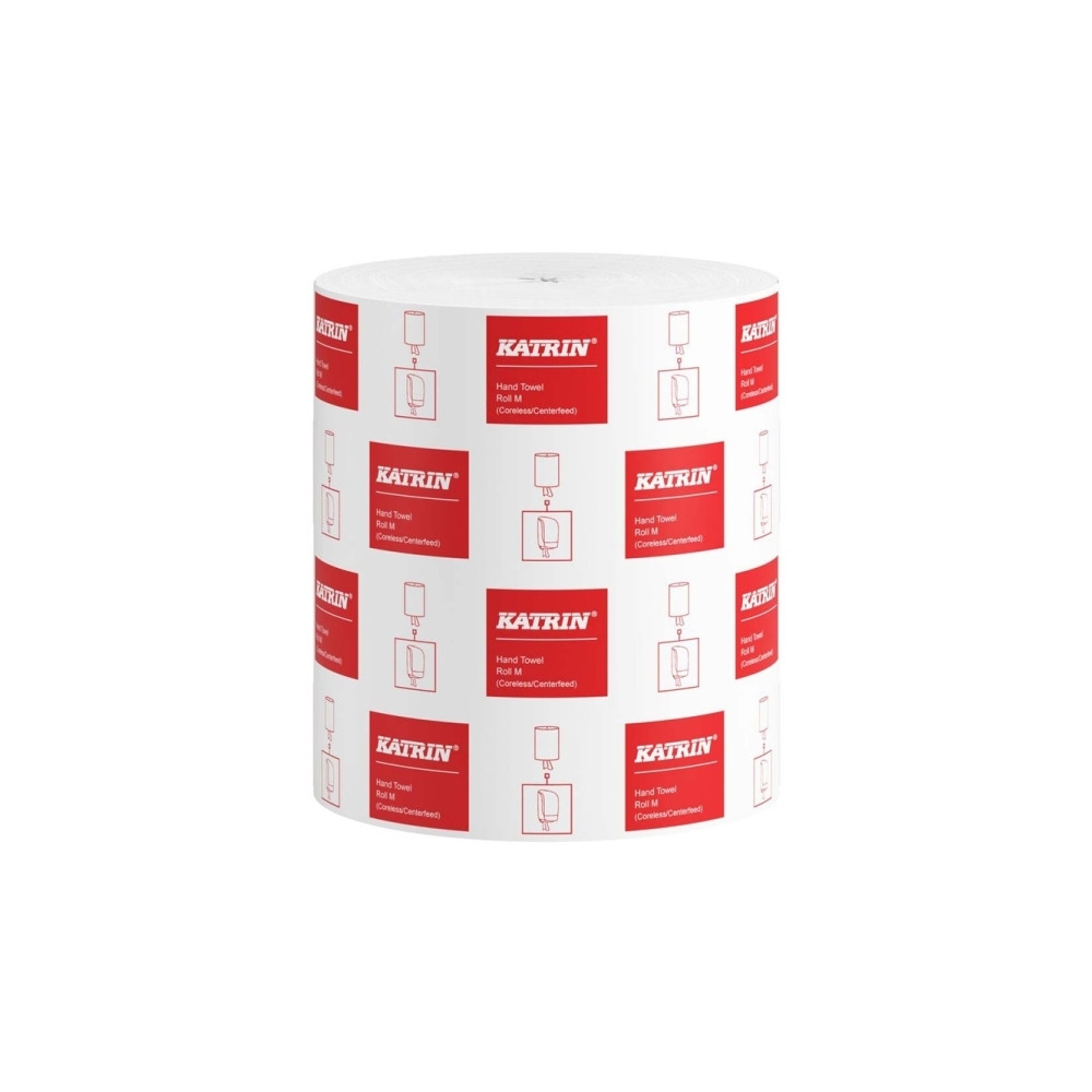Produktbild för Katrin Classic M - pappershandduk - rulle - 320 m - vit