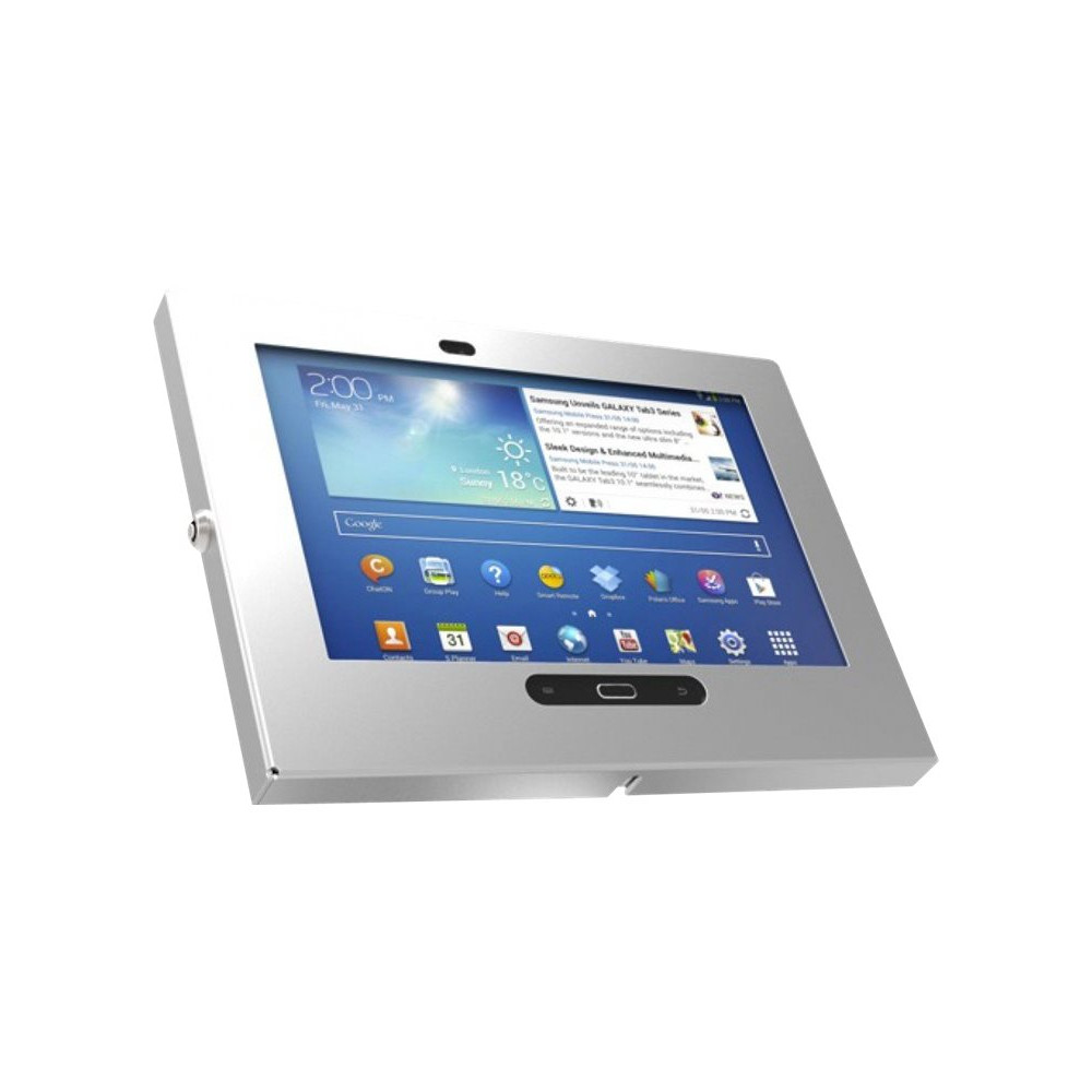 Produktbild för Compulocks Full Jacket Galaxy Tab 3 10.1" Wall Mount Enclosure Silver hölje - Antistöld - för surfplatta - silver