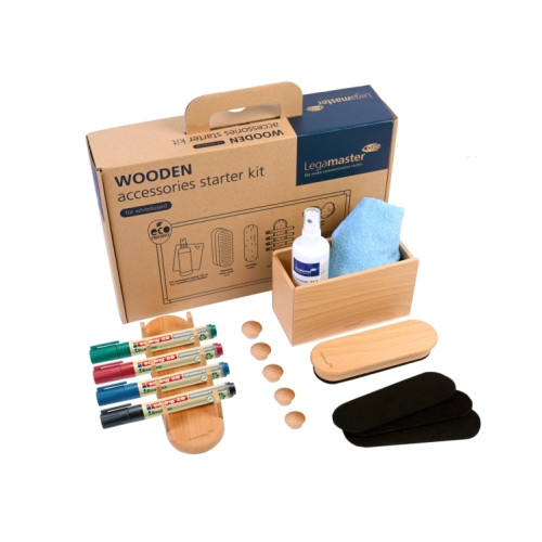 Legamaster Legamaster WOODEN whiteboard startpaket 17-delar, Tillbehörs...