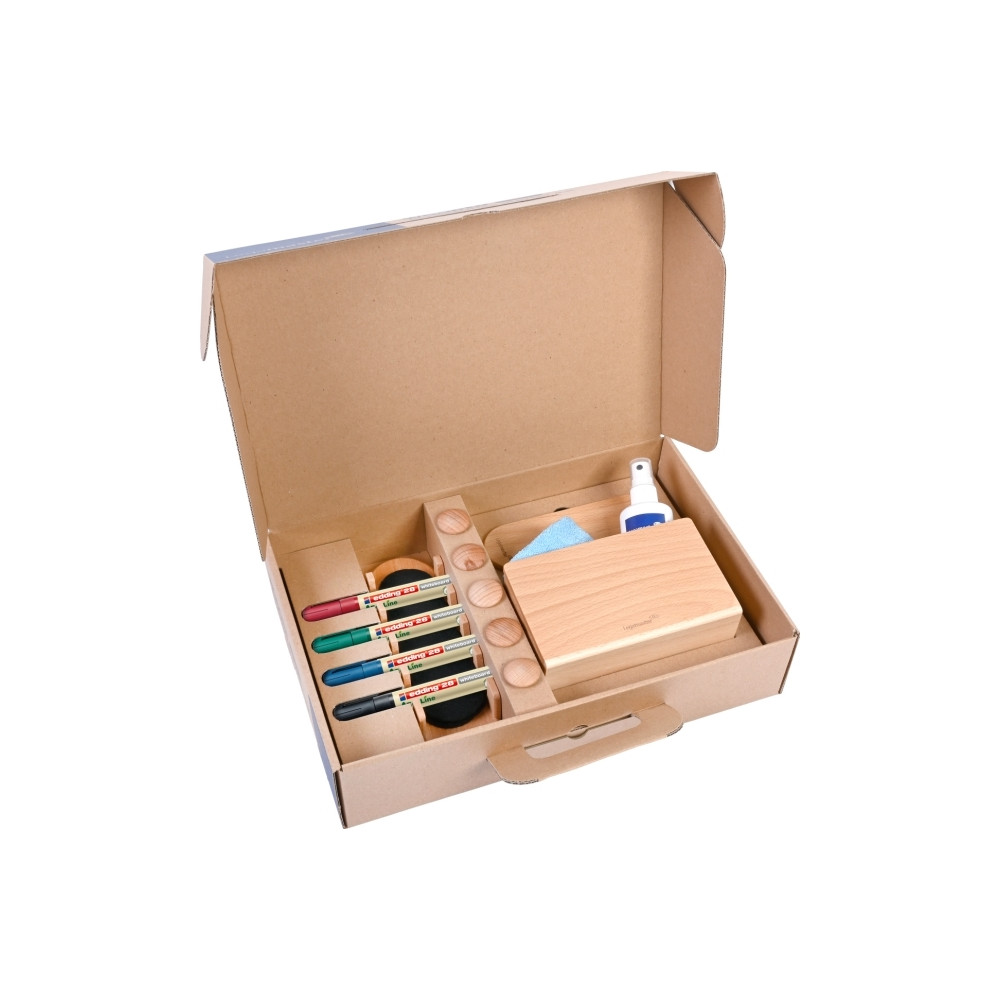 Produktbild för Legamaster WOODEN whiteboard startpaket 17-delar, Tillbehörs...