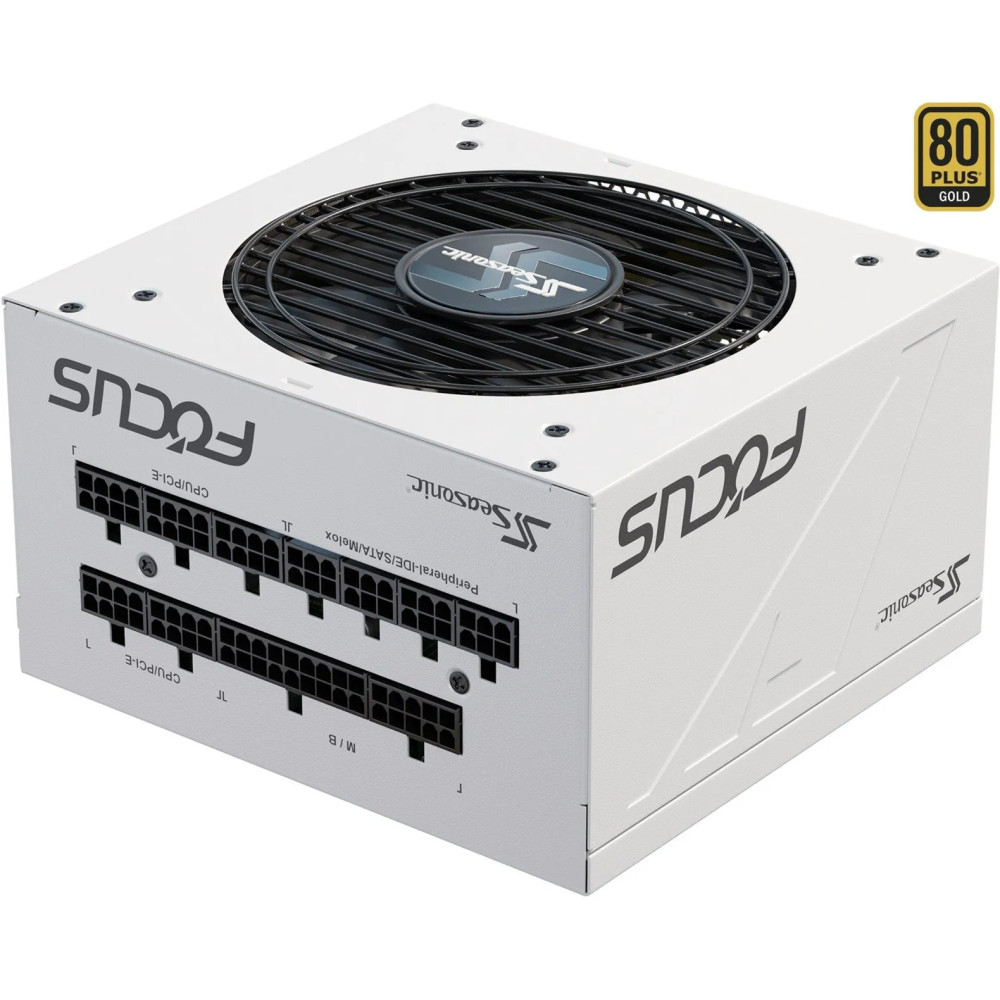 Produktbild för Zasilacz SeaSonic Focus GX White 1000W (FOCUS-GX-1000-WHITE)